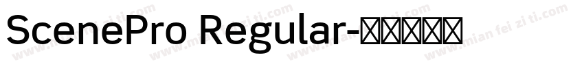 ScenePro Regular字体转换